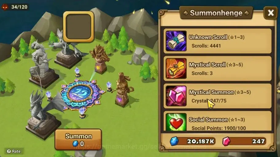 Summoners War: Sky Arena Accounts End-Game Global LV 100|2 LD[Destiny,Asima]+33 Total NB5[Leo,Amber,Adriana]+45 15
