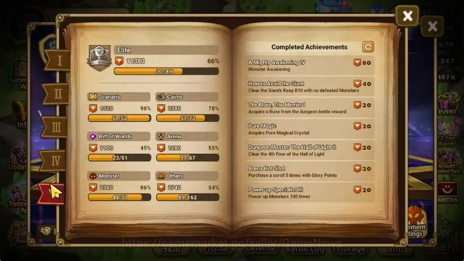 Summoners War: Sky Arena Accounts End-Game Global LV 100|2 LD[Destiny,Asima]+33 Total NB5[Leo,Amber,Adriana]+45 7