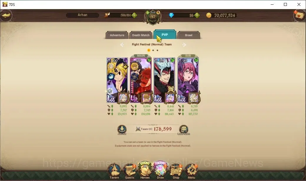 The Seven Deadly Sins: Grand Cross Accounts Endgame ASIA|2M CC|36 LS|5 LR+8 UR+Collab ReZero|Nemesis 11