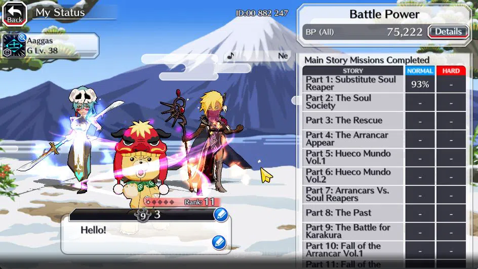 Bleach: Brave Souls Accounts Starter [GLOBAL]6K Orbs+Fresh All Story|Halibel Cacao,Nelliel Orient,Kon New Year,Gin 3