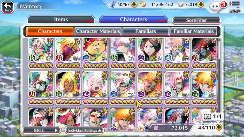 Bleach: Brave Souls Accounts Starter [GLOBAL]6K Orbs+Fresh All Story|Halibel Cacao,Nelliel Orient,Kon New Year,Gin 6