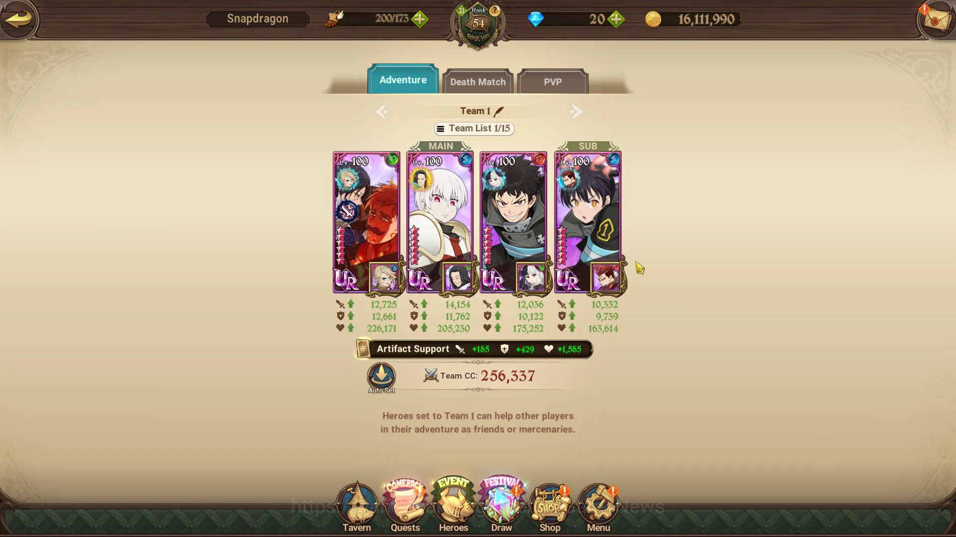 The Seven Deadly Sins: Grand Cross Accounts Asia|2,5M CC|Starter Ch5|5 UR+Full Collab Fire For image 6