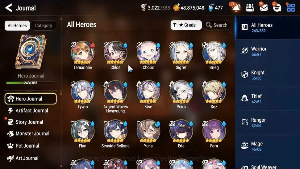 Epic Seven Accounts High-End Asia Verif|29 ML(BoRunka,MonarchS Iseria,Harseti,Etc)+PByblis,Frieren,Setsuka,Etc|AUTO WGBC 10