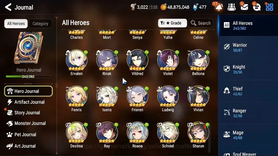 Epic Seven Accounts High-End Asia Verif|29 ML(BoRunka,MonarchS Iseria,Harseti,Etc)+PByblis,Frieren,Setsuka,Etc|AUTO WGBC 12