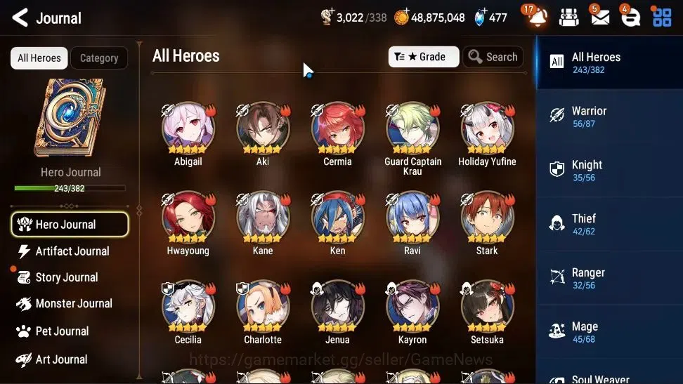 Epic Seven Accounts High-End Asia Verif|29 ML(BoRunka,MonarchS Iseria,Harseti,Etc)+PByblis,Frieren,Setsuka,Etc|AUTO WGBC 8