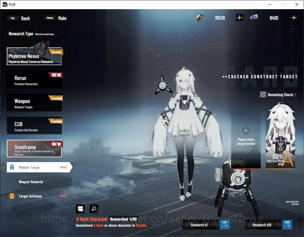 Punishing: Gray Raven Accounts End-Game Asia|Lvl.93|(SSS+ Discord Secator,S Nirvatia Dirge,S Liv Limpidity,S Lilith 10