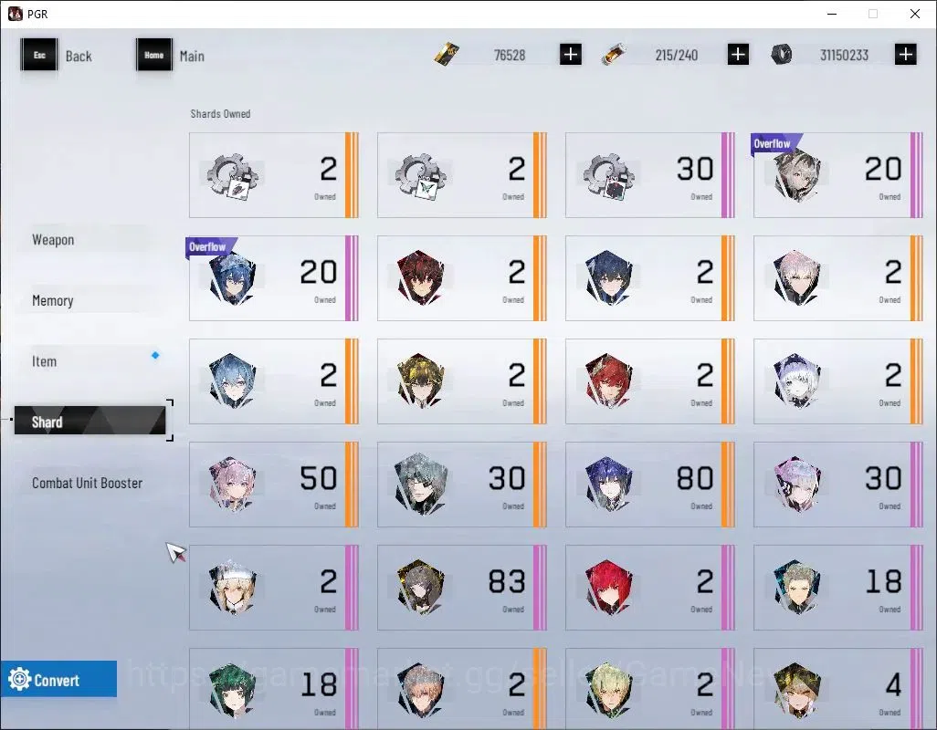 Punishing: Gray Raven Accounts End-Game Asia|Lvl.93|(SSS+ Discord Secator,S Nirvatia Dirge,S Liv Limpidity,S Lilith 17
