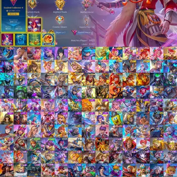 Mobile Legends: Bang Bang Accounts Collector Legend Gusion |  kishin densetsu Lance & karrie | m7 prime granger, m6 claude