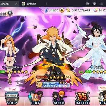 Bleach: Brave Souls Accounts High-End GLOBAL 981.9k BP+54k ORB|Ichigo DT|Kenpachi,Yachiru TYBW26|Ichigo,Rukia