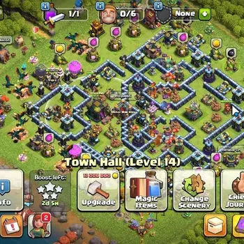 Clash of Clans Accounts High-End LV189 TH 14-BH 10|HH 8|Limited Skin|BK 47,AQ 69,GW 28,MP 41,RC 17|BM 35/BC 27|579 Gems|CN