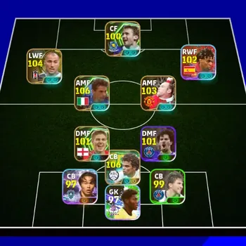 eFootball Accounts Legends & Iconic Players Mobile|PW 3124|Epic Pepe, Baggio, Quaresma, Rooney, Gerrard, Shevchenko