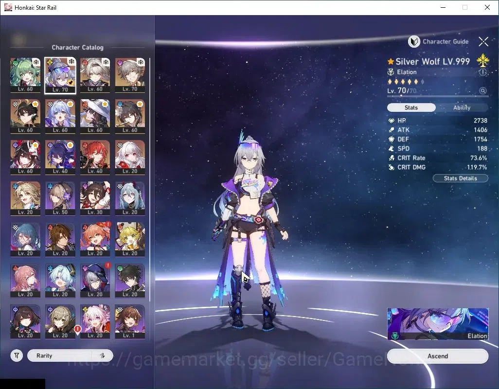 Honkai Star Rail Accounts Asia|TL 55|9 Limited|SW 999 E1+Sign,Sparkle,The Da image 4