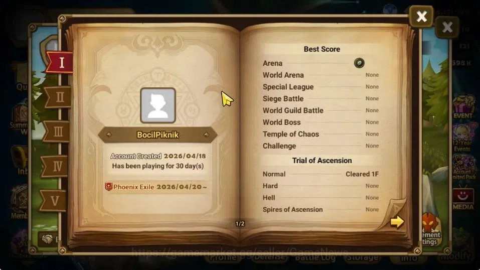 Summoners War: Sky Arena Accounts GLOBAL Lv 15|Starter|1 LD [Nigong]|3 Total NB5[Ver image 3