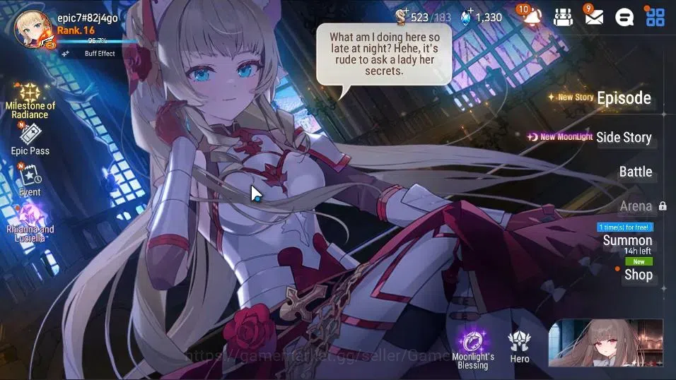Epic Seven Accounts GLOBAL UnVerif|New Era|2 ML(Rhiana&Luciel,ZIO)+Lan image 1