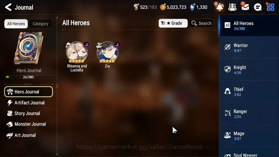 Epic Seven Accounts GLOBAL UnVerif|New Era|2 ML(Rhiana&Luciel,ZIO)+Lan image 6