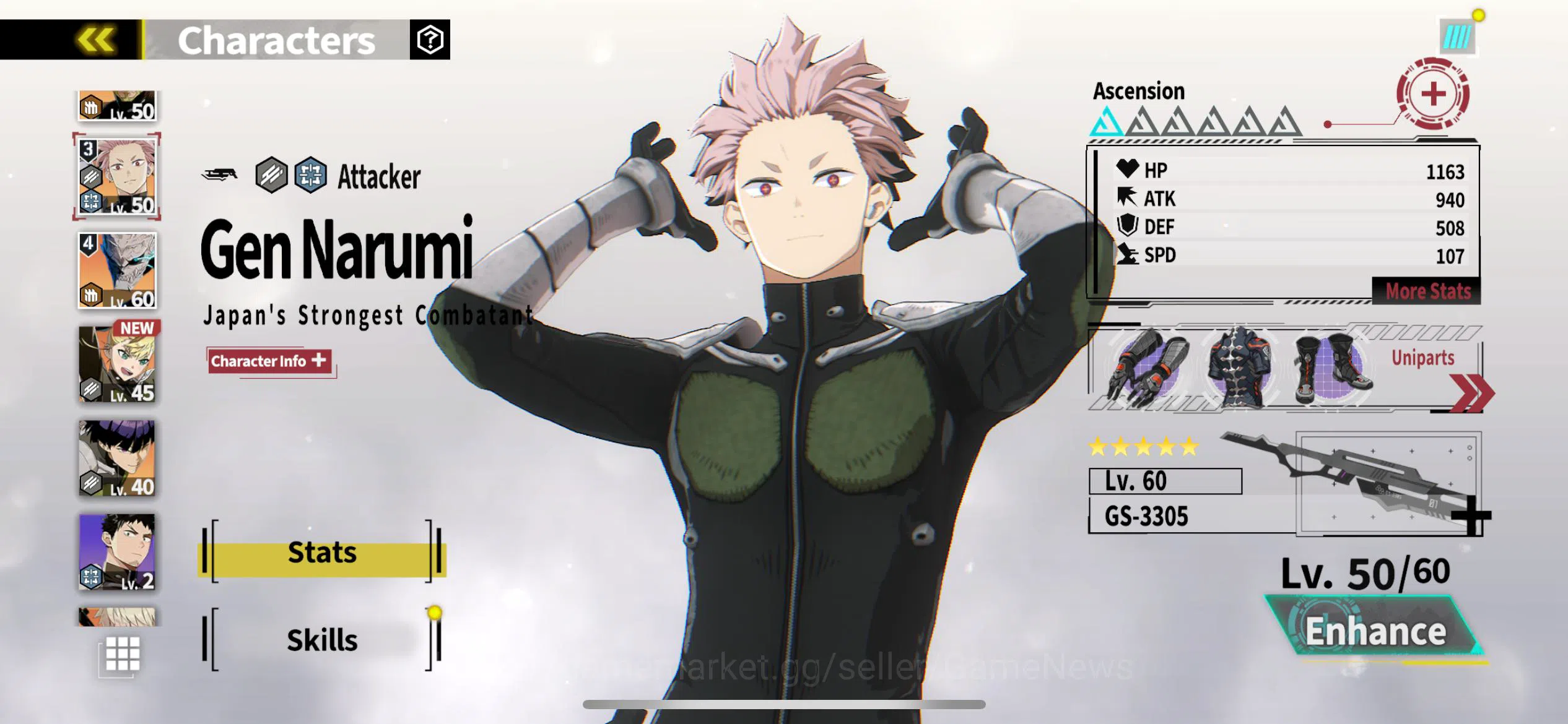 Kaiju No. 8 The Game Accounts [MOBILE]|MID GAME|NARUMI A1+SIGN A2,ISAO A1+SIGN A image 7