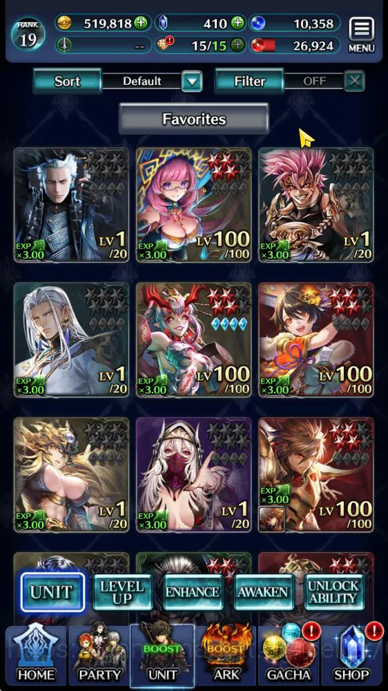 Global|Starter Rank 19| Vergil,Archbeing Labyreth,SM Sera,Etc |1 UR(Master of Sands),11 SSR Ark|Code Only|Check SS(LC1002) Last Cloudia Accounts Low-End Global|Starter Rank 19| Vergil,Archbeing Labyreth,SM Sera,Etc |1 UR(Master of Sands),11 SSR