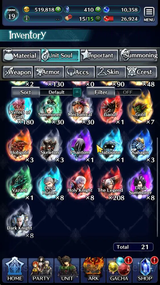 Last Cloudia Accounts Low-End Global|Starter Rank 19| Vergil,Archbeing Labyreth,SM Sera,Etc |1 UR(Master of Sands),11 SSR 14