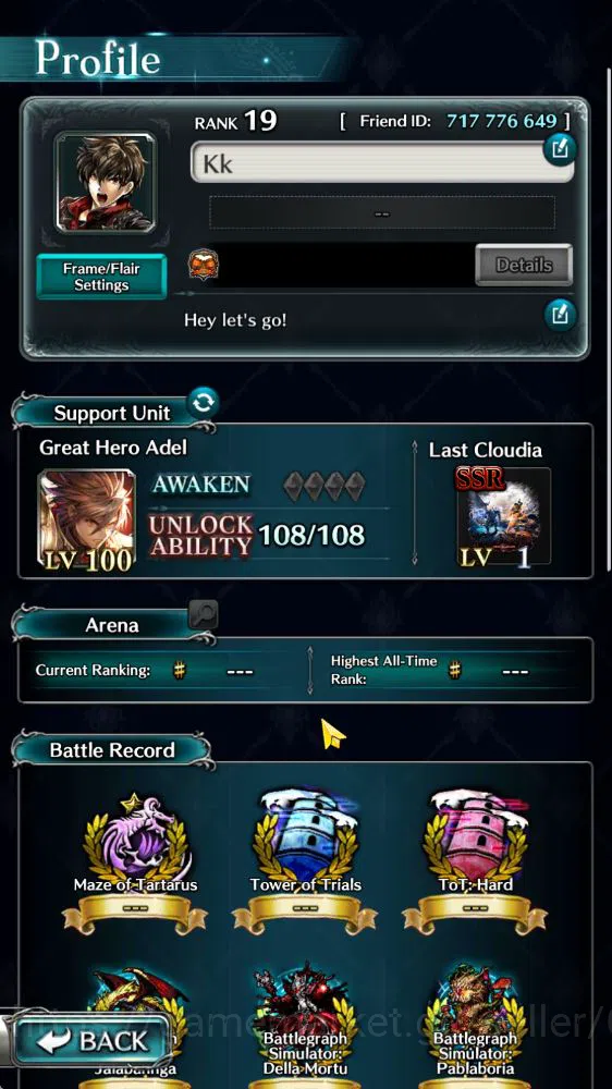 Last Cloudia Accounts Low-End Global|Starter Rank 19| Vergil,Archbeing Labyreth,SM Sera,Etc |1 UR(Master of Sands),11 SSR 17