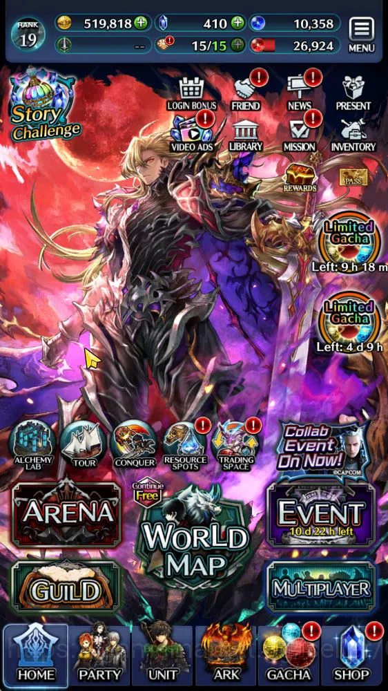 Last Cloudia Accounts Low-End Global|Starter Rank 19| Vergil,Archbeing Labyreth,SM Sera,Etc |1 UR(Master of Sands),11 SSR 5