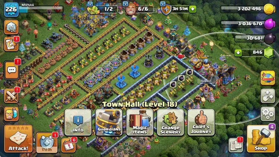 Clash of Clans Accounts Global | TH 18-BH 10 | LVL 226|HH 12|AQ 95 ,MP 41 image 2
