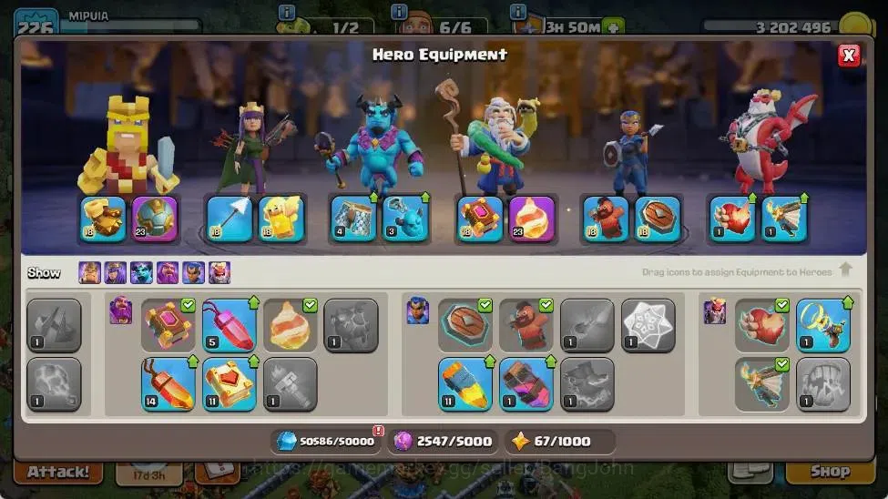 Clash of Clans Accounts Global | TH 18-BH 10 | LVL 226|HH 12|AQ 95 ,MP 41 image 9