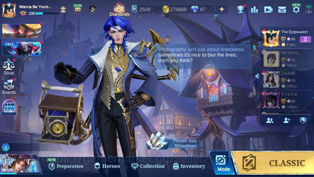 Mobile Legends: Bang Bang Accounts Hero 132|Skin 246|High Glory 92|Kof Karina,CC Nata image 1