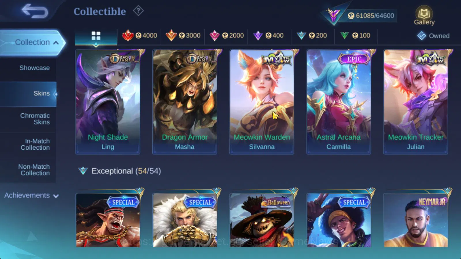 Mobile Legends: Bang Bang Accounts Hero 132|Skin 246|High Glory 92|Kof Karina,CC Nata image 11
