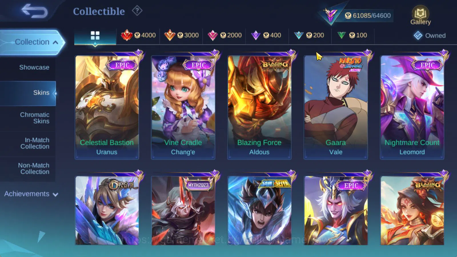 Mobile Legends: Bang Bang Accounts Hero 132|Skin 246|High Glory 92|Kof Karina,CC Nata image 13