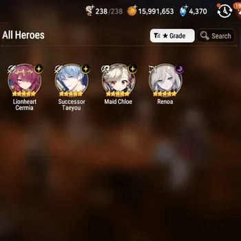 Epic Seven Accounts High-End Global UnVerif|Full CZN| 4 ML(Renoa,Lionheart Cermia,etc)(MeiLin & Haru)+Art,Ivana,Estelle
