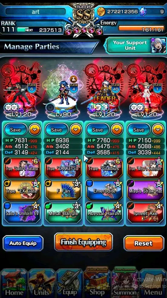 Grand Summoners Accounts Global|Rank 111|24 Ascend|[RoyTW,FrierenTW,DL Rimu image 2