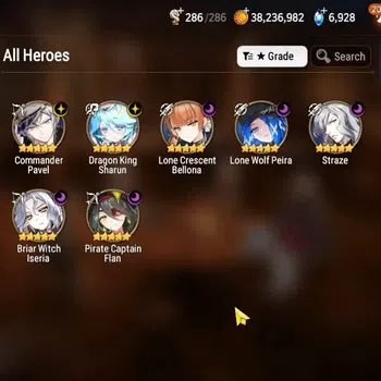 Epic Seven Accounts High-End GLOBAL UnVerif|7 ML(LC Bellona,BW Iseria,Straze,Etc)+AUBE,Ab