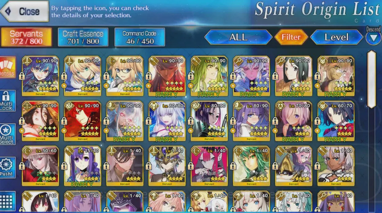 Fate-Grand Order Accounts NA Lv 110|13 Limited SSR(Tiamat,Koyanskaya,Jeanne image 3