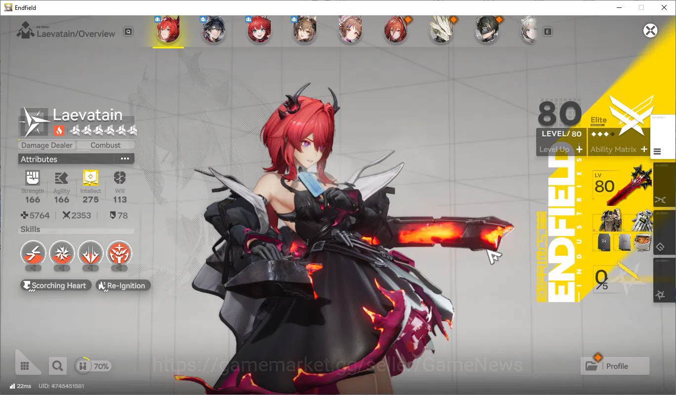 Arknights: Endfield Accounts Asia Lv49+ 18K Oro|Laeva+Sign,Gilberta,Ardelia+Sign,EmberP1|WulfgP3+Sign,Etc|11 6* WP|Selector 12