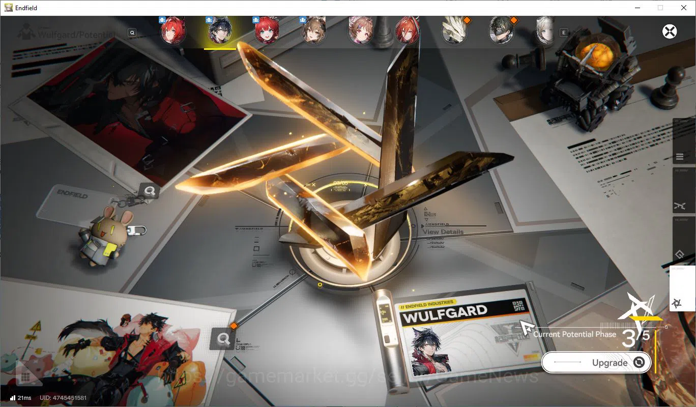 Arknights: Endfield Accounts Asia Lv49+ 18K Oro|Laeva+Sign,Gilberta,Ardelia+Sign,EmberP1|WulfgP3+Sign,Etc|11 6* WP|Selector 20