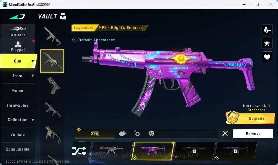 Blood Strike Accounts ASIA | ULTRA MELEE Lightblade-Dark Force|LEGENDARY image 3