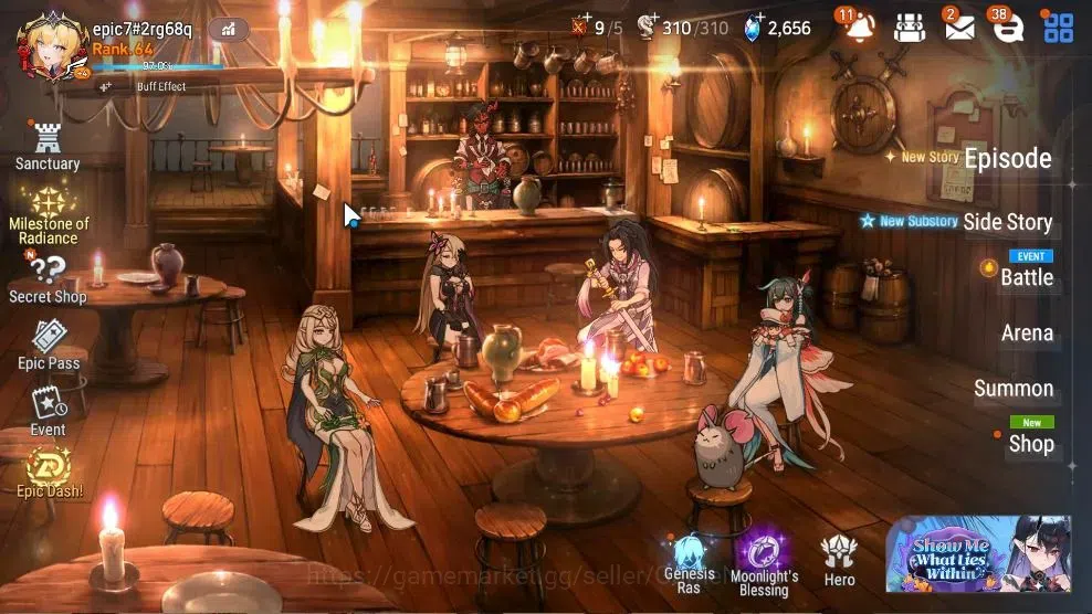 Epic Seven Accounts High-End GLOBAL UnVerif|14 ML(Rhiana&Luc,Salome,RoLight,Straze,SSez,DB Senya,Etc)+Ab 1