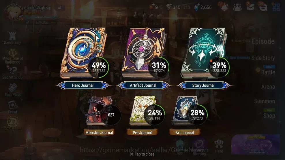 Epic Seven Accounts High-End GLOBAL UnVerif|14 ML(Rhiana&Luc,Salome,RoLight,Straze,SSez,DB Senya,Etc)+Ab 3