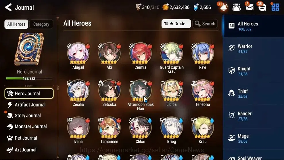 Epic Seven Accounts High-End GLOBAL UnVerif|14 ML(Rhiana&Luc,Salome,RoLight,Straze,SSez,DB Senya,Etc)+Ab 5