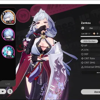 Neverness to Everness Accounts Global SEA|HL 11|3 S-Class 2 Limited Zankou+Outfit, Lacrimosa|1 Selector ON|Female MC|Log