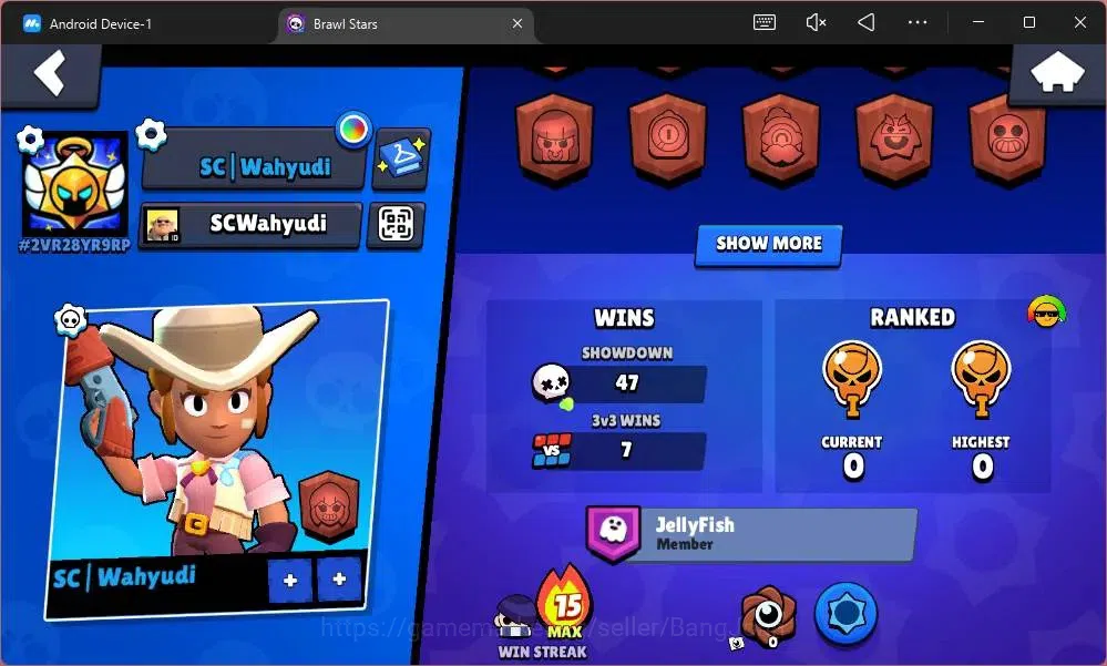 Brawl Stars Accounts Global | 1008 Thropy|16 Brawler|3 Max Lv Hyperchar image 3