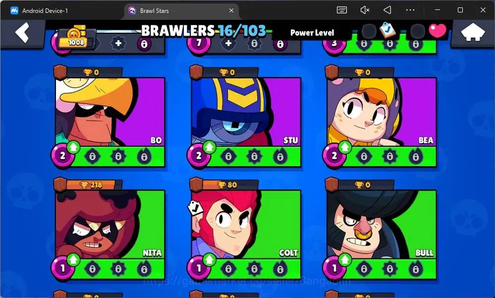 Brawl Stars Accounts Global | 1008 Thropy|16 Brawler|3 Max Lv Hyperchar image 6