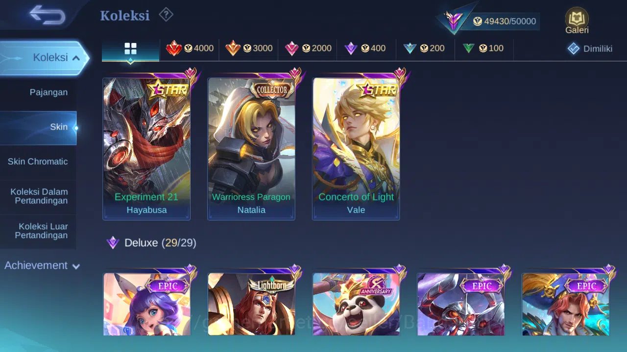 Mobile Legends: Bang Bang Accounts Hero 99 Skin 200 | Prime Claude | Annual Vale, Hay image 1