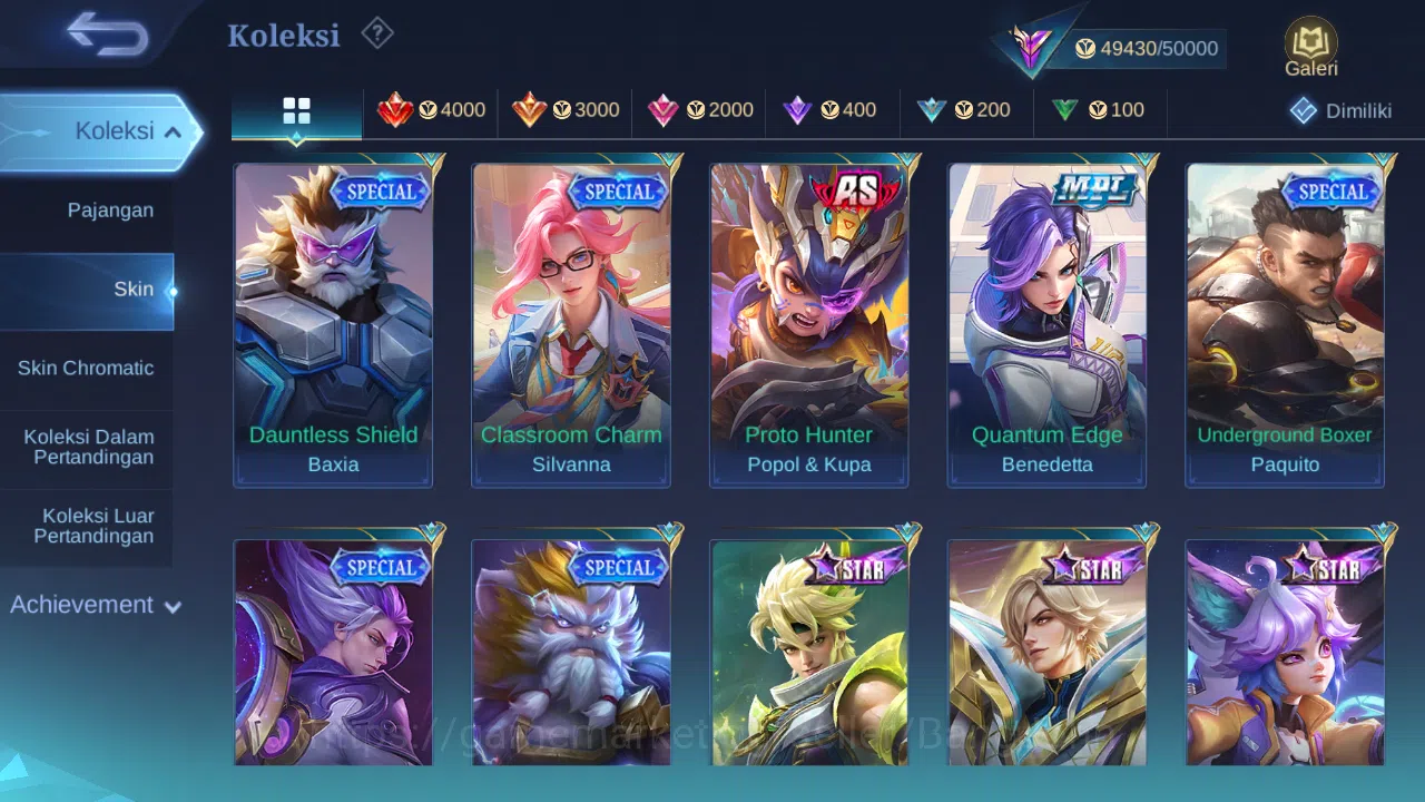 Mobile Legends: Bang Bang Accounts Hero 99 Skin 200 | Prime Claude | Annual Vale, Hay image 10