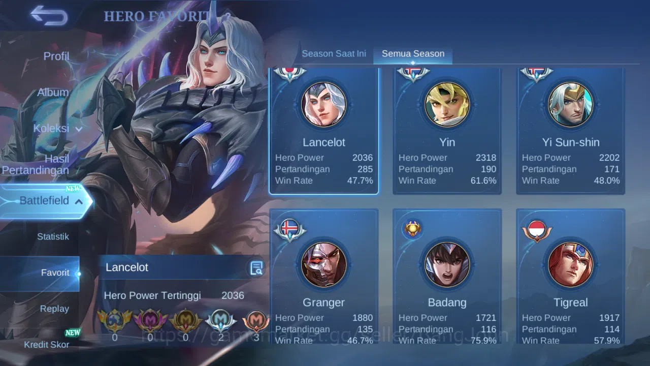 Mobile Legends: Bang Bang Accounts Hero 99 Skin 200 | Prime Claude | Annual Vale, Hay image 16