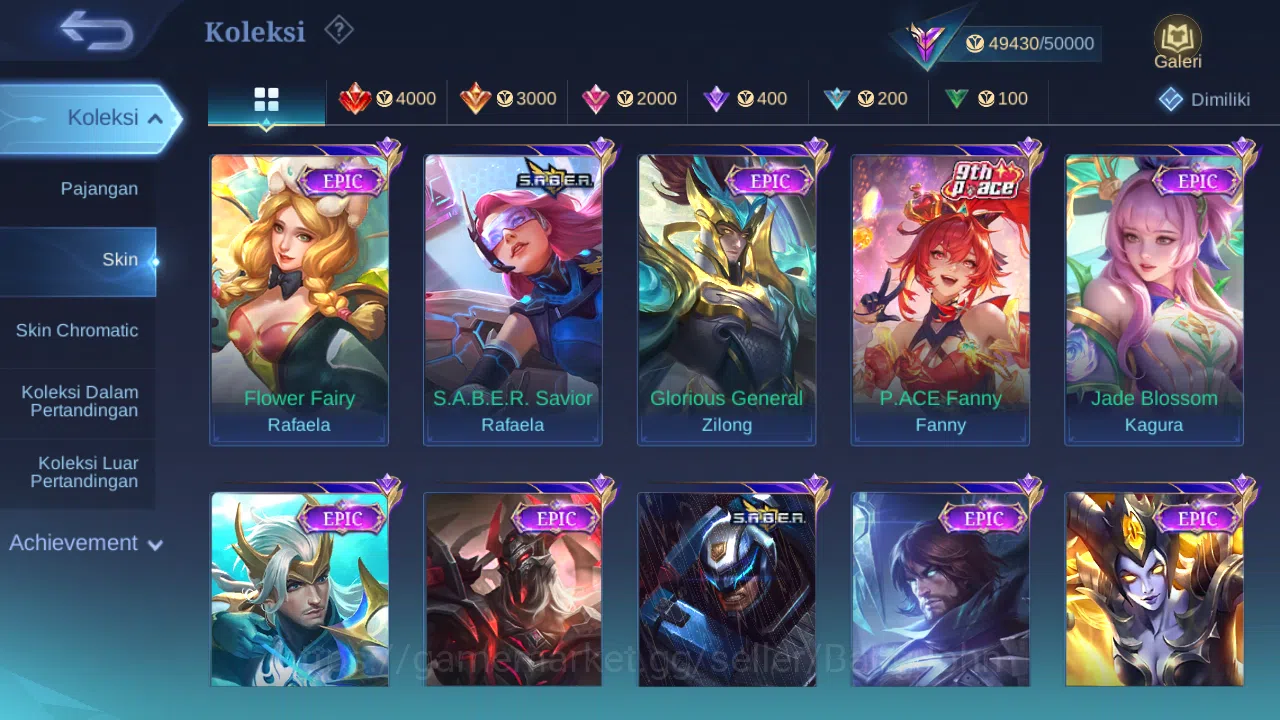 Mobile Legends: Bang Bang Accounts Hero 99 Skin 200 | Prime Claude | Annual Vale, Hay image 3