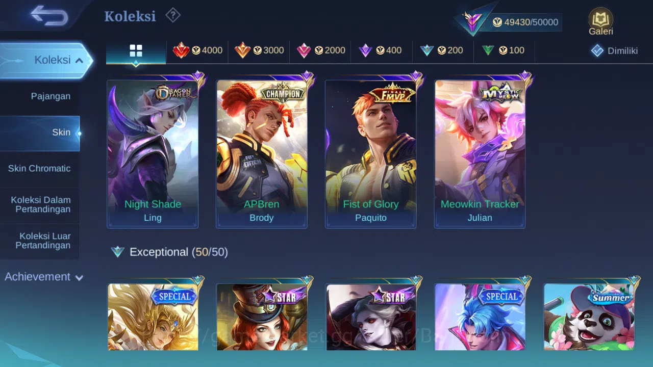Mobile Legends: Bang Bang Accounts Hero 99 Skin 200 | Prime Claude | Annual Vale, Hay image 7