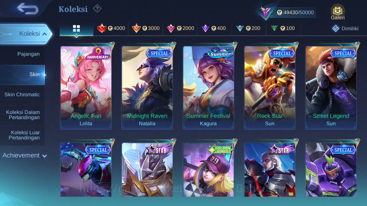 Mobile Legends: Bang Bang Accounts Hero 99 Skin 200 | Prime Claude | Annual Vale, Hay image 9