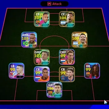 eFootball Accounts Legends & Iconic Players Android|Big Time Lionel Messi'26|Epic Sergio Aguero,P.E.Aubameyang,Mark van