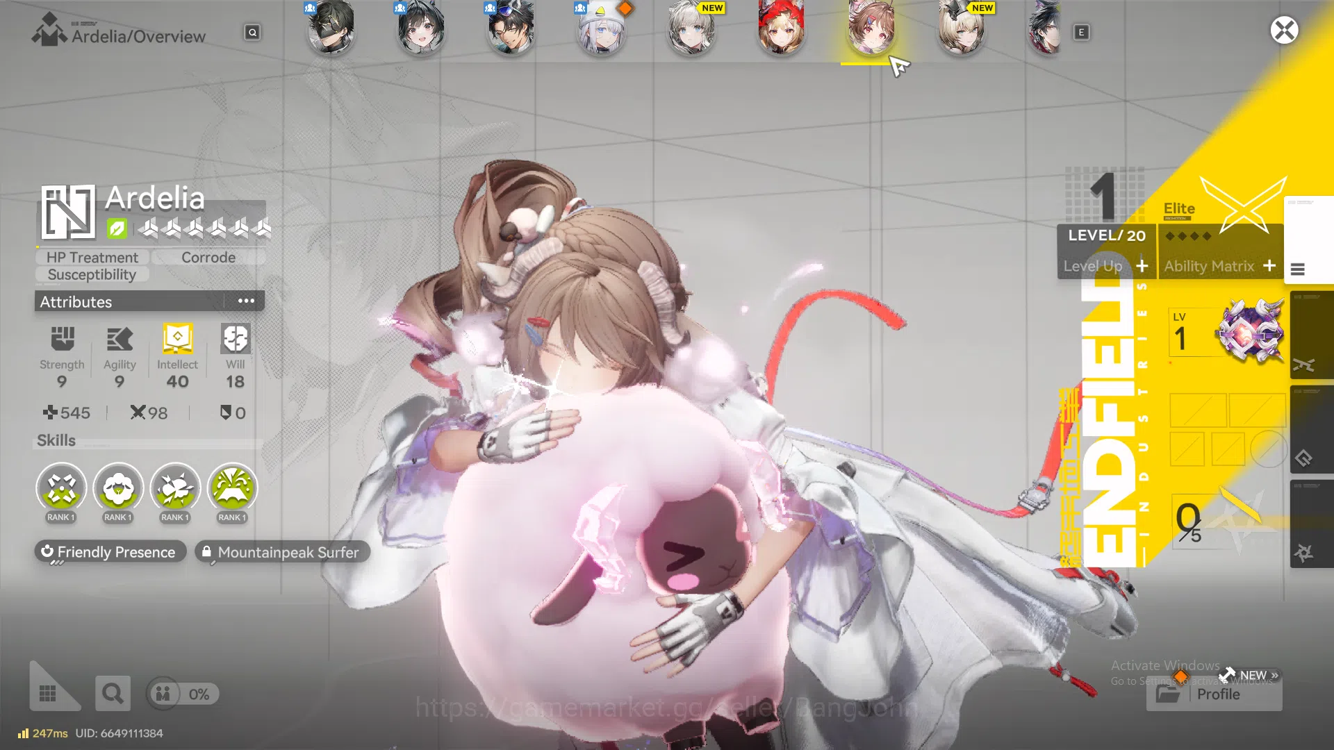 Arknights: Endfield Accounts NA EU | atarter fresh, Rossi, Ardelia, WP 6s 1 | For sign n detail please check SS AKE273B 3